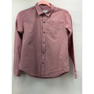 Boys checkered classic club 14/16 button up shirt